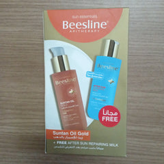Beesline Suntan Oil Gold + AFter Sun Repairing Milk Offer
