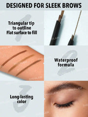 SHEGLAM FEATHERY ANGLED BROW PENCIL - DARK BROWN