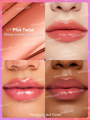 SHEGLAM MIRROR KISS HIGH-SHINE LIPSTICK-PLOT TWIST 2.9G