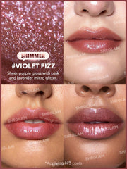 SHEGLAM POUT-PERFECT SHIMMER LIP PLUMPER-VIOLET FIZZ 2G