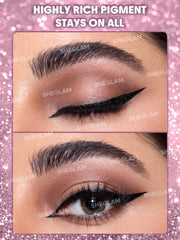 SHEGLAM ROSÉ LINE & DEFINE WATERPROOF LIQUID EYELINER-BLACK