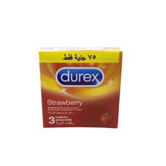 Durex Strawberry - 3 condoms