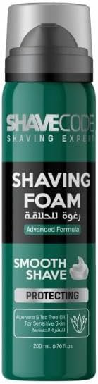 SHAVECODE Shaving Foam - Sensitive Skin (Aloe Vera) 200ml
