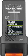L`OREAL MEN EXPERT BLACK MINERAL ANTI-SPOT SHOWER BODY / FACE / HAIR 300ML