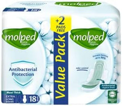 Molped ANTI PACTERIAL EXTRA LONG 18 PADS OFFER