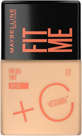 MAYBELLINE FIT ME FOUNDATION 01 FRESH TINT SPF50+ VITAMIN C 30ML