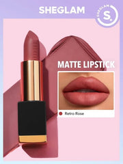 SHEGLAM MATTE ALLURE LIPSTICK RETRO ROSE 201