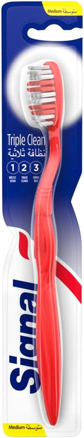 SIGNAL TRIPLE CLEAN MEDIUM TOOTHBRUSH 1PC