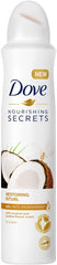 DOVE NOURISHING SECRETS COCONUT & JASMINE FLOWER SPRAY 250ML OFFER