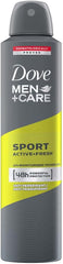 DOVE MEN+CARE SPORT ACTIVE+ FRESH ANTI-PERSPIRANT DEODORANT 250ML