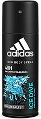 ADIDAS ICE DIVE DEODORANT BODY SPRAY FOR MEN 150ML