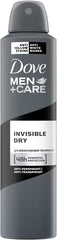 Dove deodorant spray 250 ml. Men care invisible