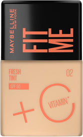 MAYBELLINE FIT ME FOUNDATION 02 FRESH TINT SPF50+ VITAMIN C 30ML