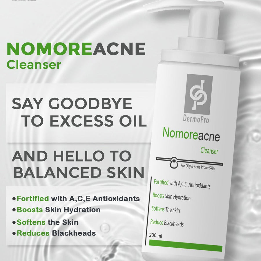 Dermopro Nomoreacne Cleanser 200 ml for Acne-prone Skin | غسول ديرمابرو للبشرة الدهنية وحب الشباب 200 مل