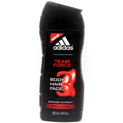 ADIDAS TEAM FORCE 3-IN-1 SHOWER GEL FOR MEN MULTI-BENEFITS 250ML