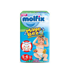 MOLFIX MAYO BEZO SWIMMING PANTS 5-6 NUM 14+KG 10 PCS