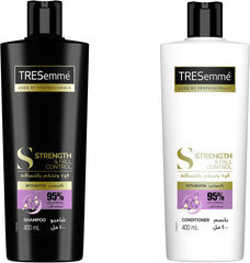 TRESEMME STRENGTH & FALL CONTROL SHAMPOO 400ML + TRESEMME STRENGTHENING CONDITIONER STRENGTH & FALL CONTROL 400ML