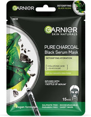 GARNIER PURE CHARCOAL BLACK SHEET MASK