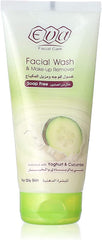 EVA FACIAL WASH & MAKE UP REMOVER WITH YOGHURT & CUCUMBER FOR OILY SKIN 150ML