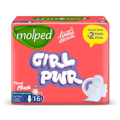 MOLPED FLORAL MUSK 16 PADS MAXI COMPRESSED EXTRA LONG
