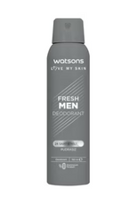 WATSON FRESH MEN DEODORANT 150ML