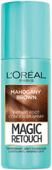 L'Oreal MAGIC RETOUCH MAHOGANY BROWN Temporary Instant Grey Root Concealer Spray 75ml
