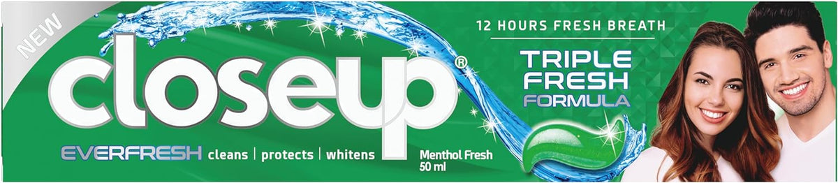CLOSEUP TRIPLE FRESH FORMULA MENTHOL FRESH 50ML