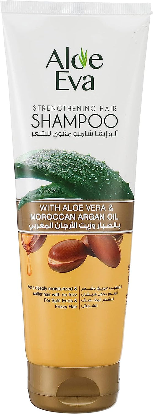 Aloe Eva strengthening hair shampoo with aloe vera and moroccan argan oil 230ml