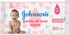 Johnson's Gentle All Over Baby Wipes - 20 Wipes