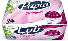 PAPIA FACIAL TISSUE BAMBOO 3 PLY 500 TISSUES