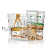 ALOE EVA ARGAN (SHAMPOO 230 ML+CONDITIONER 230 ML + HAIR MASK 185 GM +HAIR OIL 200 ML ) + WOODEN HAIR COMB FREE