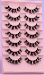 SHEIN 7PAIRS FALSE EYELASHES (PINK)