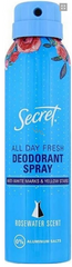 SECRET ROSEWATER DEODORANT SPRAY FOR WOMEN 150ML