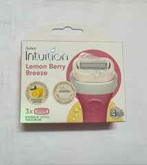 SCHICK INTUITION LEMON BERRY BREEZE 3PCS 4BLADES