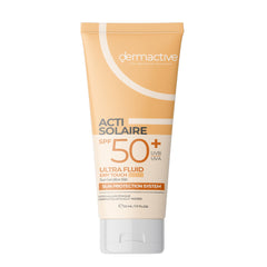 DERMACTIVE ACTI SOLAIRE SPF50+ UVB UVA ULTRA FLUID DRY TOUCH LIGHT TINTED 50ML