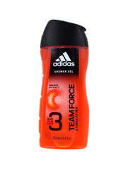 ADIDAS TEAM FORCE 3-IN-1 SHOWER GEL FOR MEN MULTI-BENEFITS 250ML
