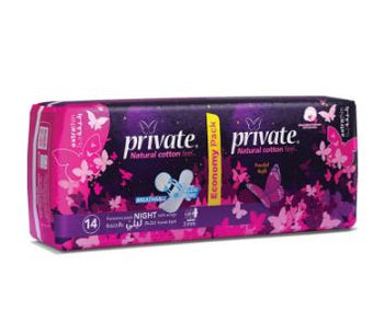 private extra thin night 14pads