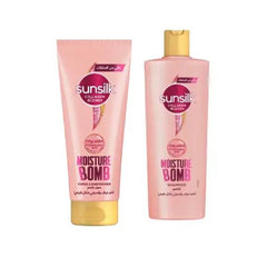SUNSILK MOISTURE BOMB COLLAGEN BLENDS SHAMPOO+SUPER COND 25%