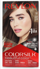 REVLON 51 LIGHT BROWN COLORSILK WITH KERATIN 3D COLOR