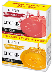 LUNA GLYCERIN SOAP WITH SHEA BUTTER & TWIST BERRIES 2PCS OFFER