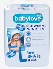 BABYLOVE LARGE (10-14KG) SCHWIMM WINDELN
