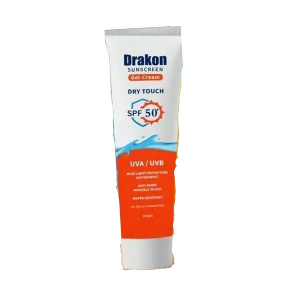 DRAKON SUNSCREEN GEL CREAM DRY TOUCH SPF50+ FOR OILY&COMBINED 60GM