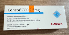 CONCOR COR 2.5MG 30TAB