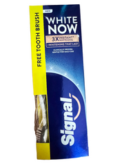 SIGNAL WHITE NOW WHITENING THAT LAST FREE TOOTH BRUSH