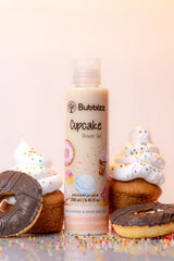 BUBBLZZ CUPCAKE SHOWER GEL WITH ALMOND & GRAPE SEED OILS 250ML