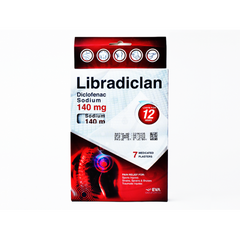 Libradiclan 140 mg 7 medicated plasters