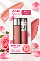 CIAO PERFECT PAIR SHOCK OUT! (LIP GLOOS 18 + SUNKISS BLUSH 5) PINKY PROMISE