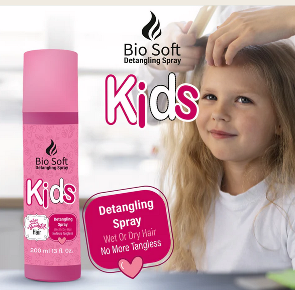 BIO SOFT DETANGLING PINK KIDS SPRAY 200ML Anwar Store