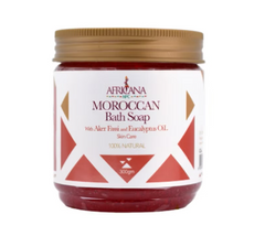 AFRICANA MOROCCAN BATH SOAP WITH AKER FASSI & EUCALYPTUS OIL 300GM