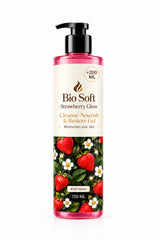 BIO SOFT STRAWBERRY GLOW SHOWER GEL 750ML+200ML